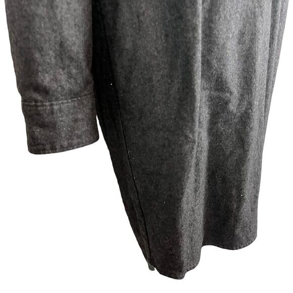 Madwell Womens Charcoal Gray Wool Blend Stretch Shirt Shift Dress sz Small S - Picture 4 of 16